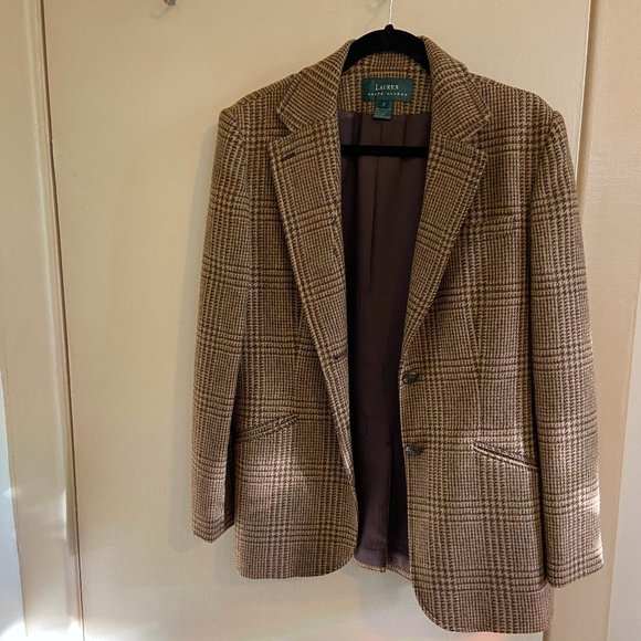 Ralph Lauren Jackets & Blazers - Ralph Lauren Brown Tweed Blazer